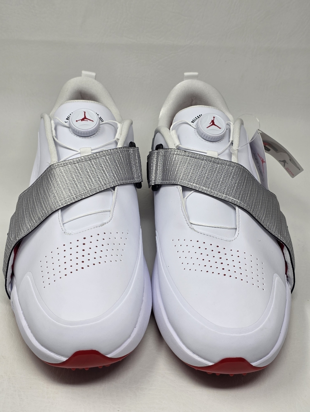 Nike Air Jordan Rev Golf White Black Metallic Silver FV6338-100 Mens Size 15 New - Picture 7 of 13